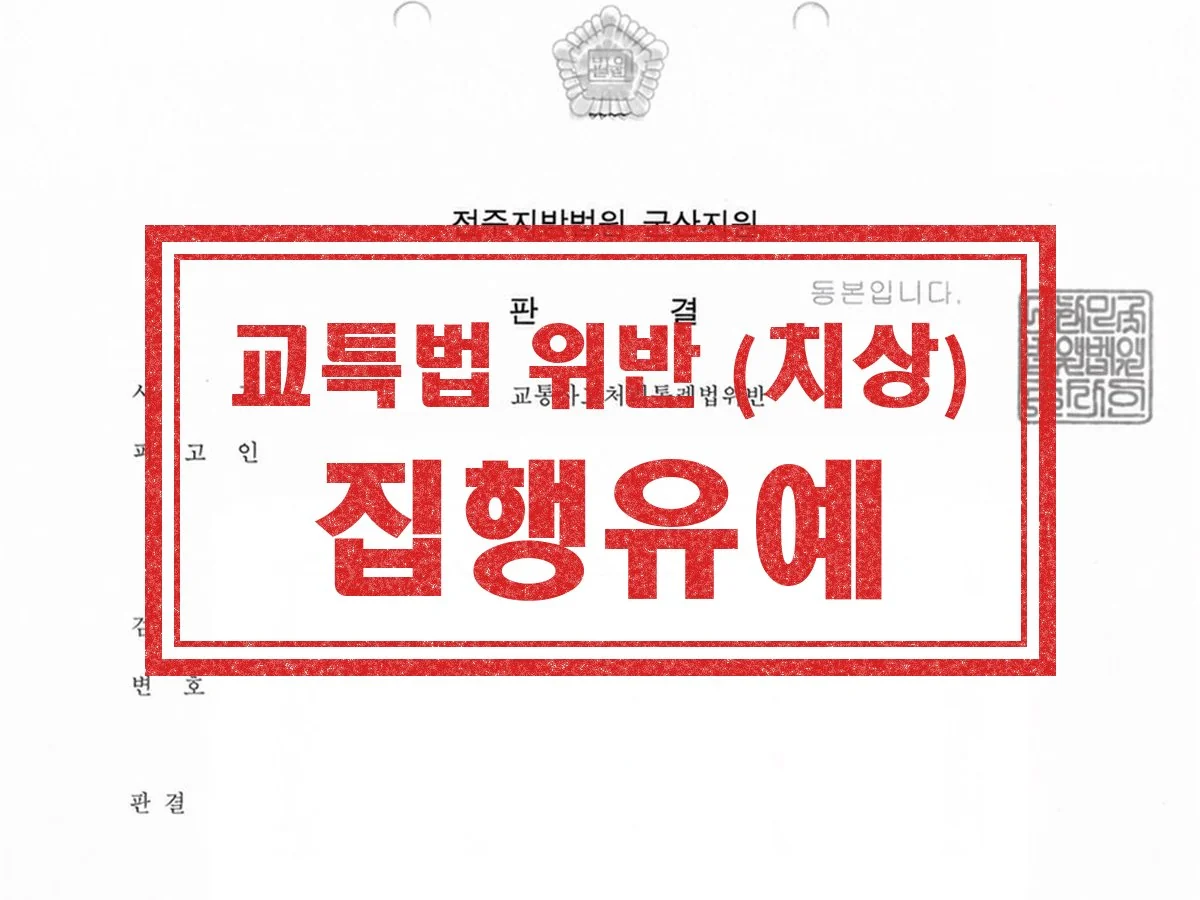 전주지방법원 군산지원 판결 — 교통사고처리특례법위반(치상) 집행유예